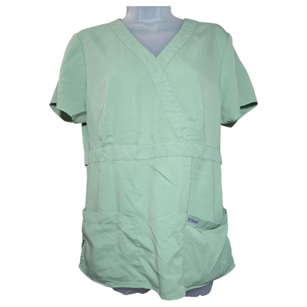 Greys Anatomy Barco Women Medium Green Short Sleeve Scrub Top Nurse Student Vet
